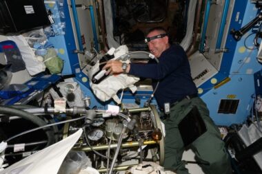 Nasa Astronaut And Boeing Crew Flight Test Commander Butch Wilmore Works On The Fluid Systems Servicer. Credit Nasa